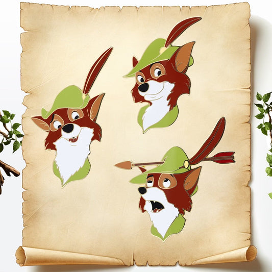 Robin Hood Portrait Series Disney Pins at Pink a la Mode
