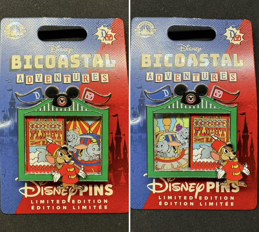 Dumbo Bicoastal Adventures Disney Pin
