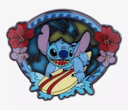 Stitch Surfing Disney Pin - Hot Topic