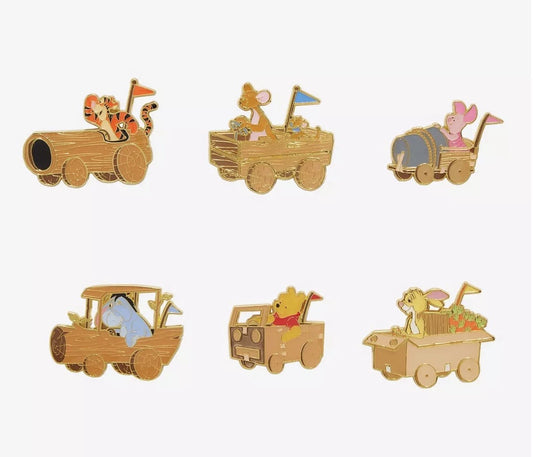 Winnie the Pooh Character Car Blind Box Pin Set - BoxLunch