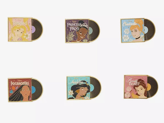 Disney Princess Record Cover Blind Box Pin Set - BoxLunch