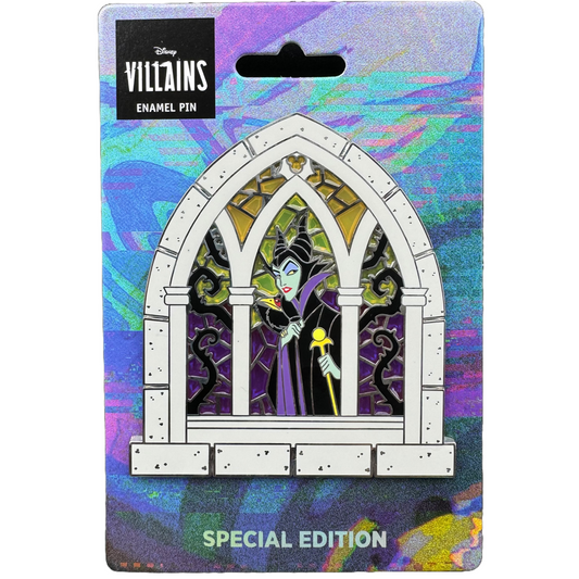 Maleficent Castle Stained Glass Disney Pin Release at DPB Store