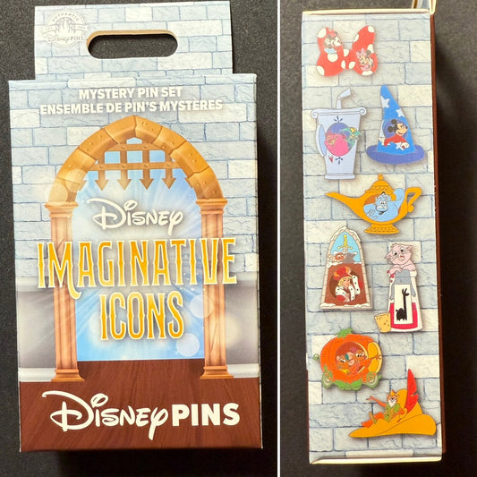 Disney Imaginative Icons Mystery Pin Set at Disney Parks