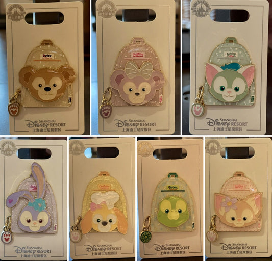 Duffy and Friends Backpack Pins at Shanghai Disney Resort
