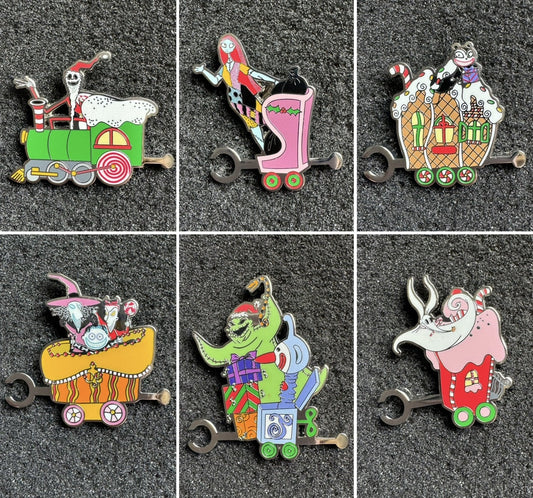 The Nightmare Before Christmas Christmas Town Train Loungefly Mystery Box Pins
