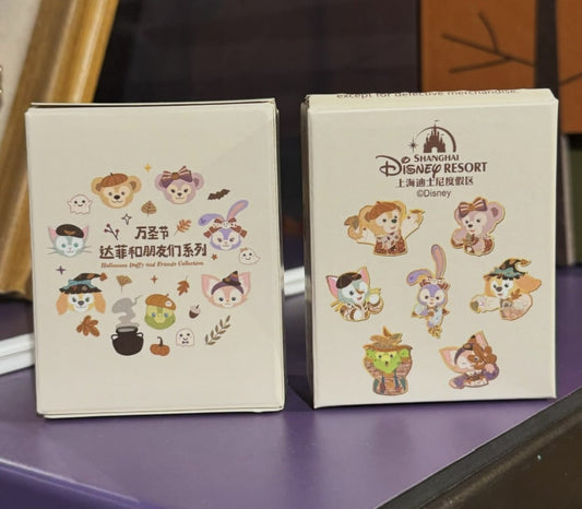 Duffy and Friends Halloween 2024 Mystery Pin Set at Shanghai Disney Resort