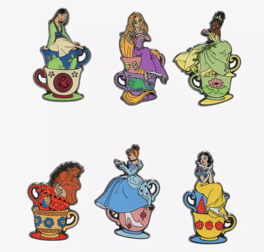 Disney Princess Tea Blind Box Pin Set - Hot Topic
