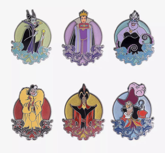 Disney Villains Translucent Blind Box Pin Set - BoxLunch