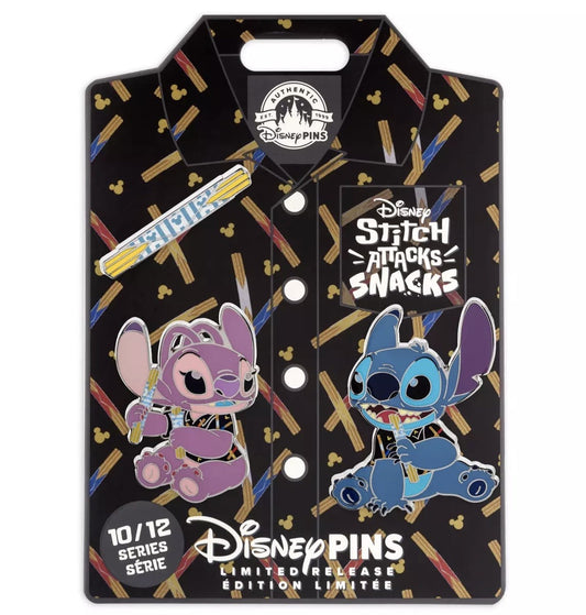 Churro Stitch Attacks Snacks Disney Pin Set