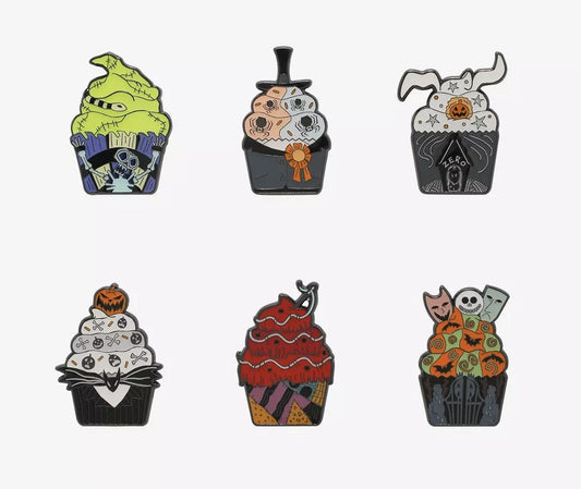 The Nightmare Before Christmas Cupcake Blind Box Pin Set - Hot Topic
