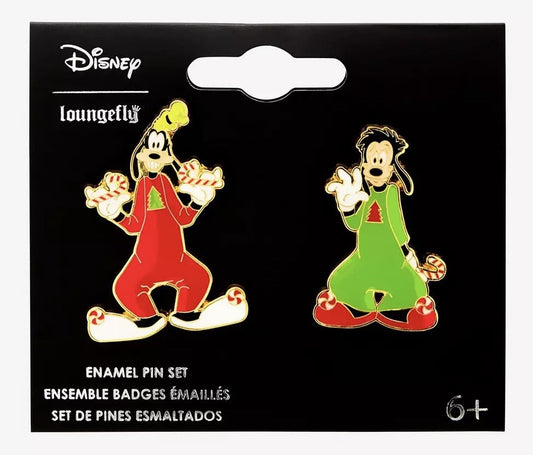 Goofy & Max Holiday Pajamas Pin Set - BoxLunch