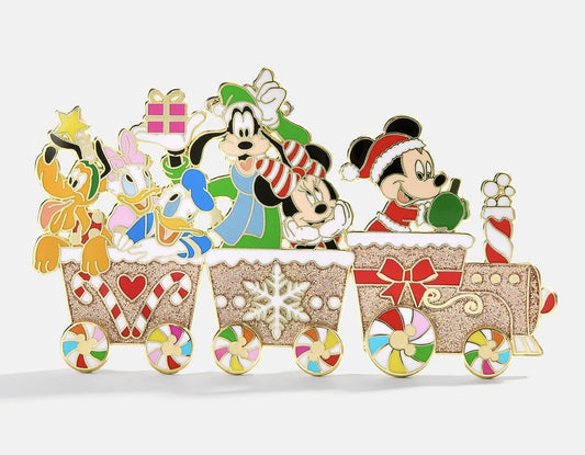 Mickey and Friends Holiday Train Disney Pin - Baublebar