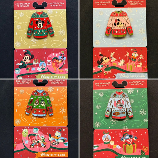 Disney Gift Card Holiday 2024 Pins