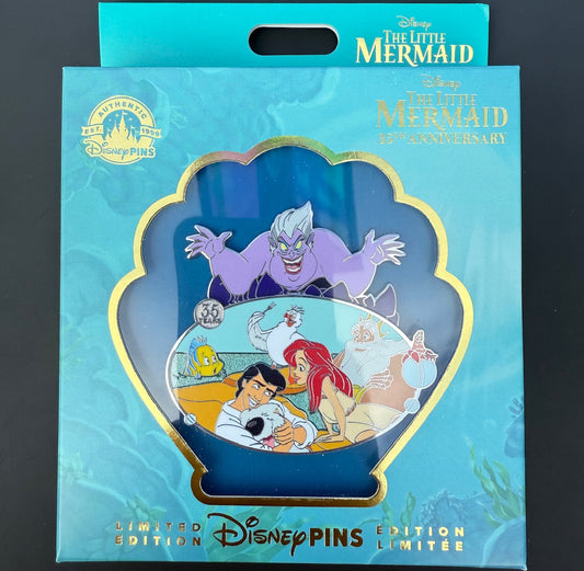 The Little Mermaid 35th Anniversary Mini Jumbo Disney Pin