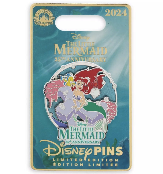 The Little Mermaid 35th Anniversary Pin at Disney Store
