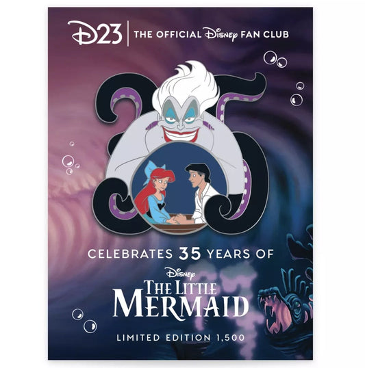 The Little Mermaid 35th Anniversary D23 Gold Member Pin at Disney Store