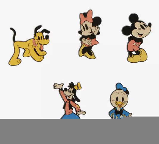 Disney Mickey & Friends Retro Blind Box Pin Set - BoxLunch