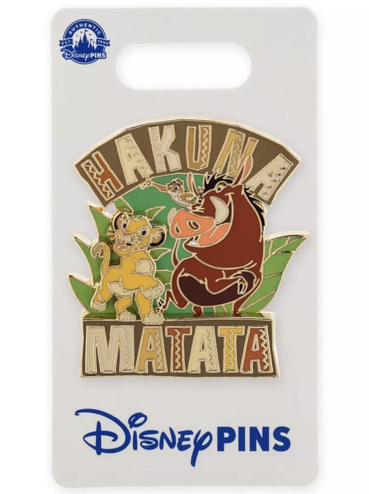Simba, Timon, and Pumbaa ''Hakuna Matata'' Pin 2024