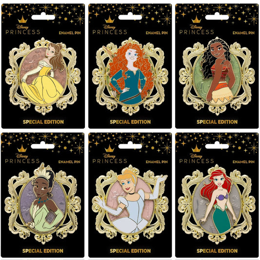 Disney Princess Cameo Pin Series at Pink a la Mode