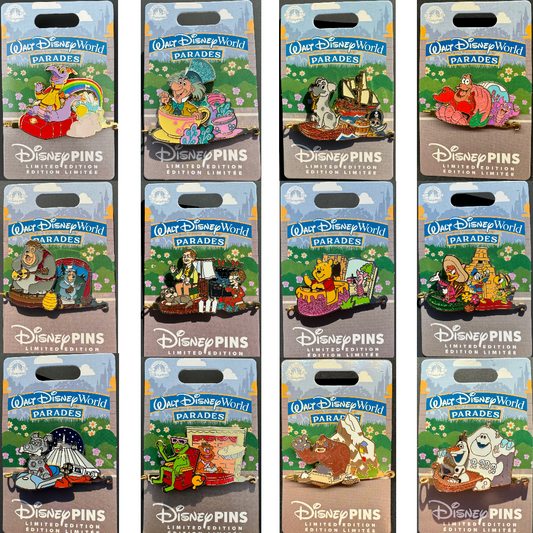 Complete Walt Disney World Parades Pin Collection