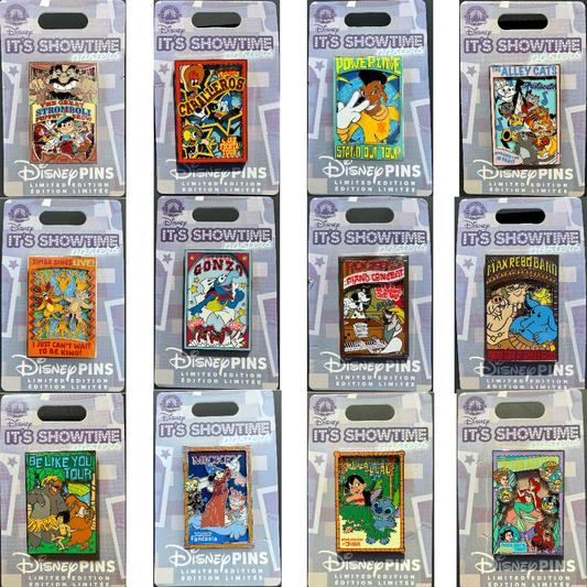 Complete It’s Showtime Posters Pin Collection