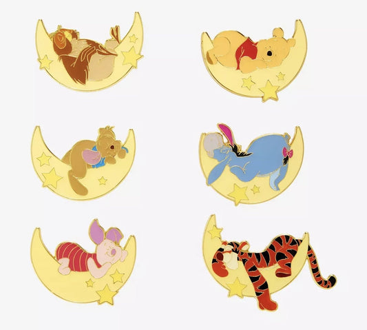 Winnie the Pooh Moon Nap Blind Box Pin Set - BoxLunch
