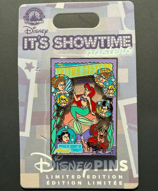 The Triton Sisters It’s Showtime Posters Disney Pin