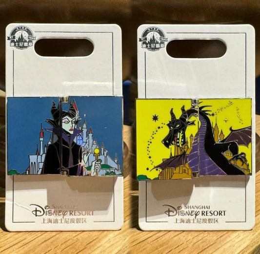 Maleficent Transition Pin - Shanghai Disneyland