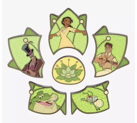 The Princess and the Frog Puzzle Glitter Blind Box Pin Set - BoxLunch