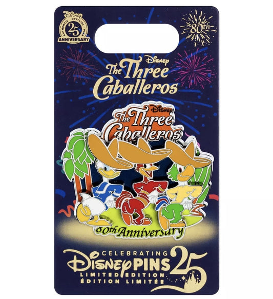 The Three Caballeros 80th Anniversary Pin at Disney Store