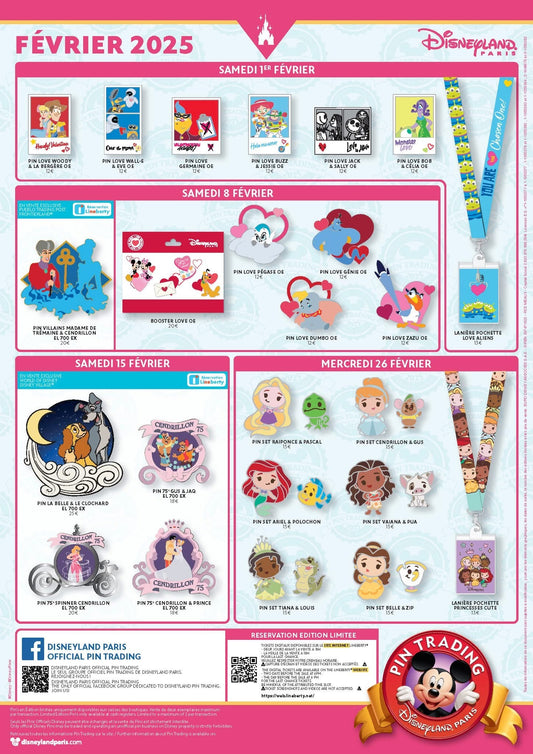 Disneyland Paris February 2025 Pin Releases