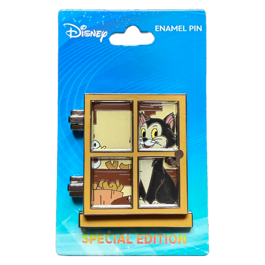Pinocchio Figaro Disney Cats Window Pin
