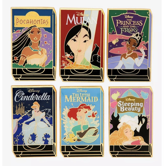 Disney Princess VHS Case Blind Box Pin Set - BoxLunch