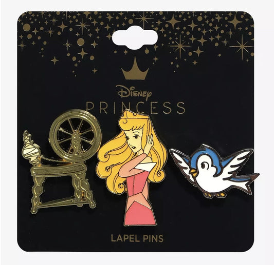Sleeping Beauty Icons Pin Set - Hot Topic
