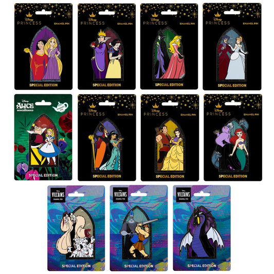 Good Vs. Evil Disney Pin Series at Pink a la Mode