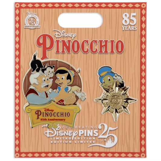 Pinocchio 85th Anniversary Pin Set at Disney Store