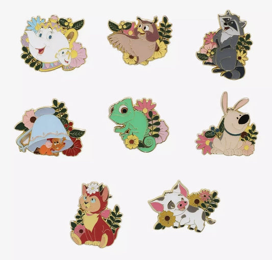 Disney Sidekicks Floral Blind Box Pin Set - BoxLunch