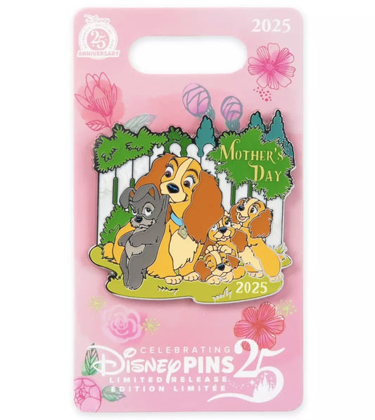 Lady and the Tramp Mother’s Day 2025 Pin at Disney Store