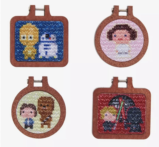 Star Wars Cross Stitch Portraits Pin Set at BoxLunch