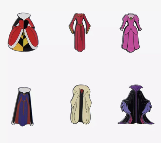 Disney Villain Outfits Blind Box Pin Set - Hot Topic