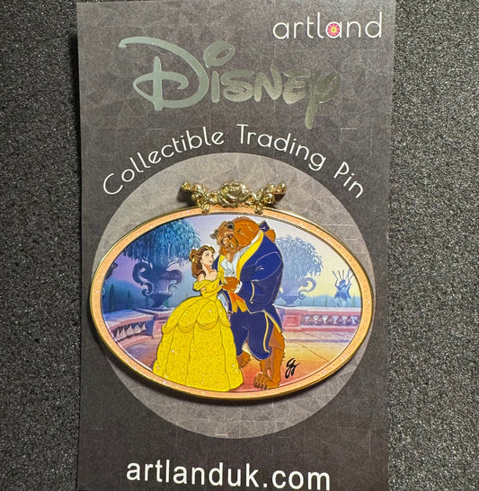 Flourishing Love Beauty and the Beast Oval ArtLand Disney Pin