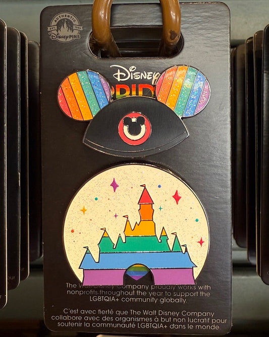 Ear Hat & Castle Pride 2025 Disney Pin Set