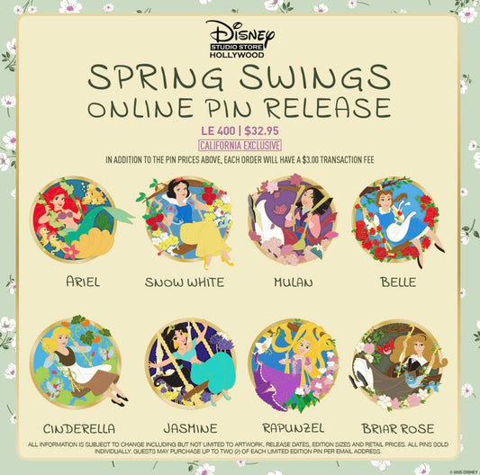 Spring Swings Pin Release at Disney Studio Store Hollywood
