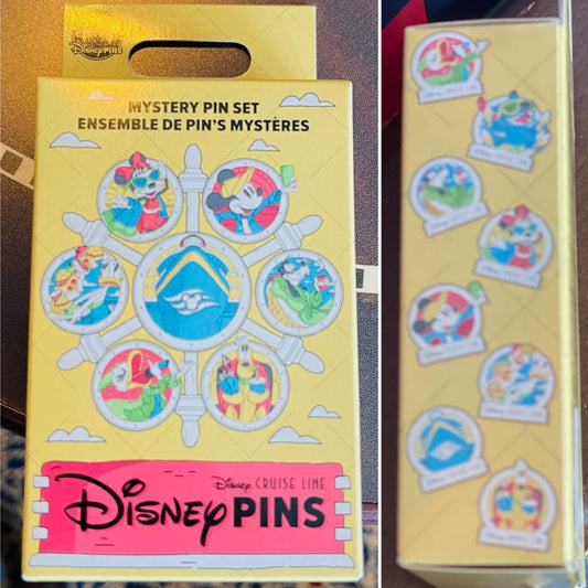 Disney Cruise Line Character Mystery Pin Set Front