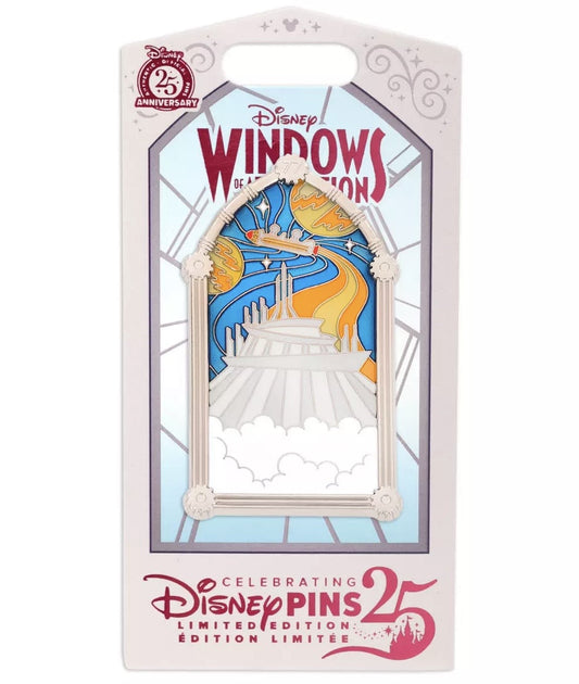 Space Mountain Windows of Attraction Pin at Disney Store