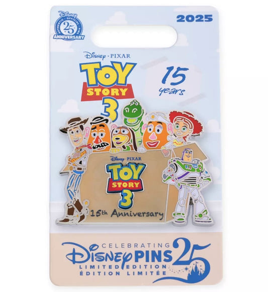 Toy Story 3 15th Anniversary Pin at Disney Store