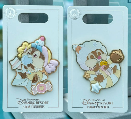 Chip n Dale Cutie Treats Open Edition Pins at Shanghai Disney Resort
