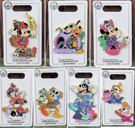 Mickey & Friends Pirates Pins at Shanghai Disney Resort