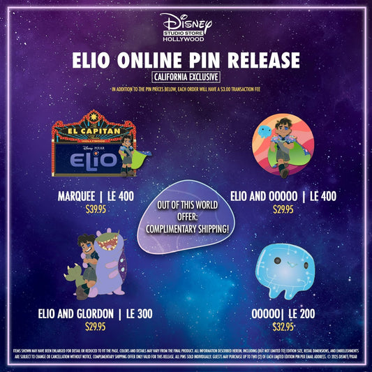 Elio Pin Release at Disney Studio Store Hollywood