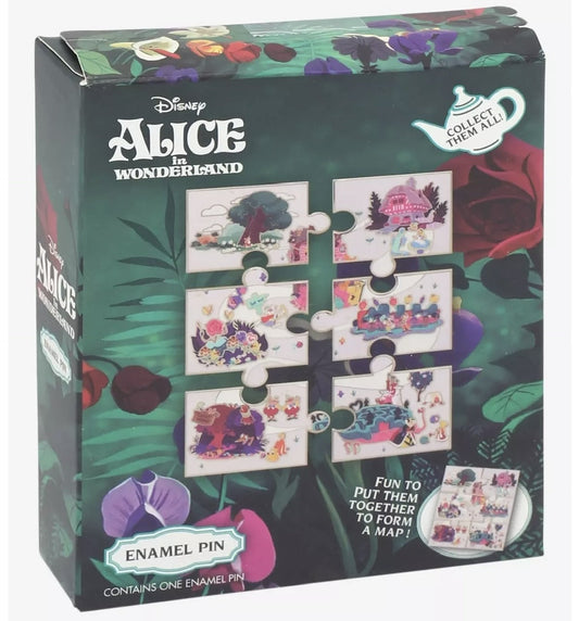 Alice in Wonderland Puzzle Map Blind Box Pin Set at BoxLunch